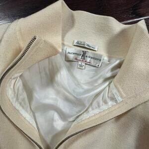 Fairway Greene Italian Merino Baruffa Merino Quarter Zip Windsweater Size Large